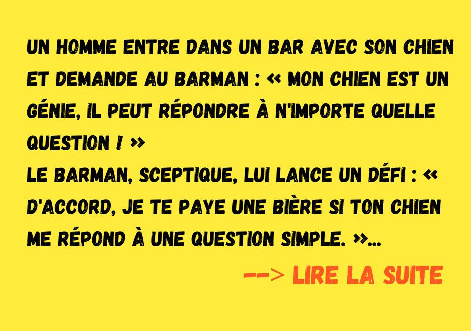 Le chien intelligent