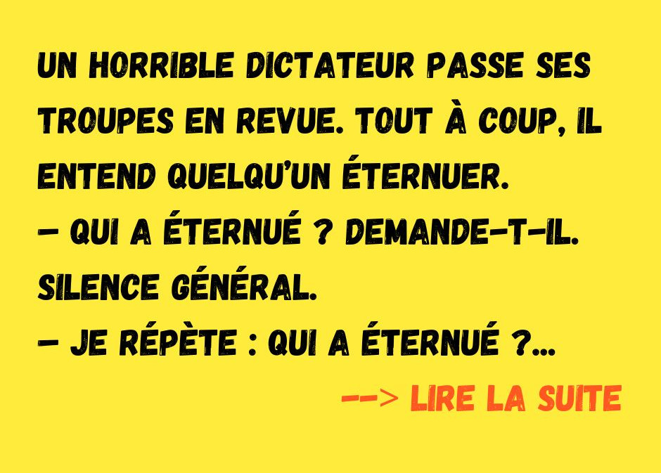Qui a éternué ?!