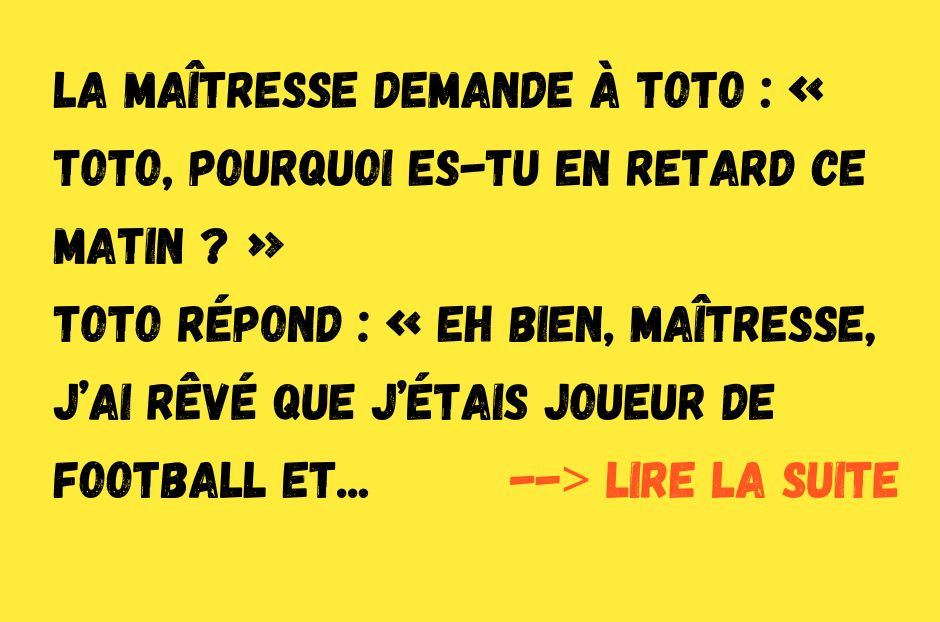 Toto de nouveau en retard à l’école